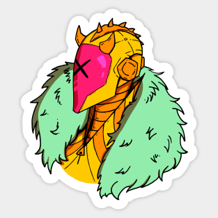 Cyberpunk Doodle (Color) Sticker